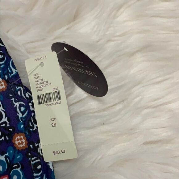 NWT CACIQUE SWIM‎ MOSAIC GEOMETRIC TOP Size 28 - Picture 4 of 8